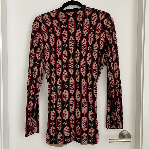 Jones New York Signature Southwestern Cardigan Sweater XL - Picture 3 of 5